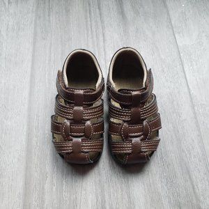 SOLD! Wonder Nation Unisex Dressy Brown Baby Toddler Sandals size 5